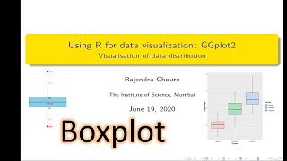 R data visualisation : Boxplot using R and GGplot2, plotting data distribution