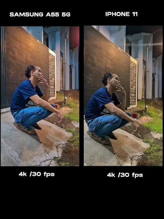 Iphone 11 vs samsung a55 #smartphone #fotografismartphone