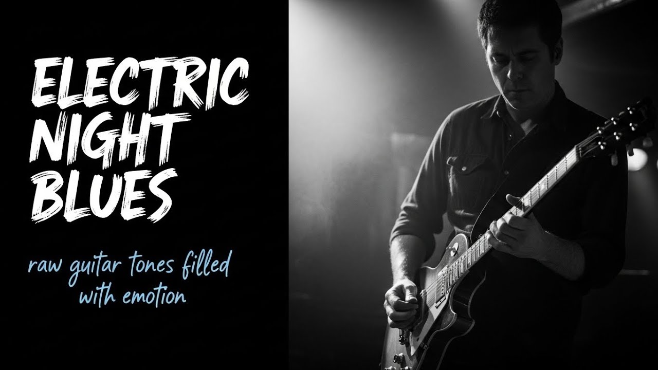 Stevie Ray Vaughan, Hendrix, Clapton Inspired Guitar Soul Blues Rock Late Night Atmosphere