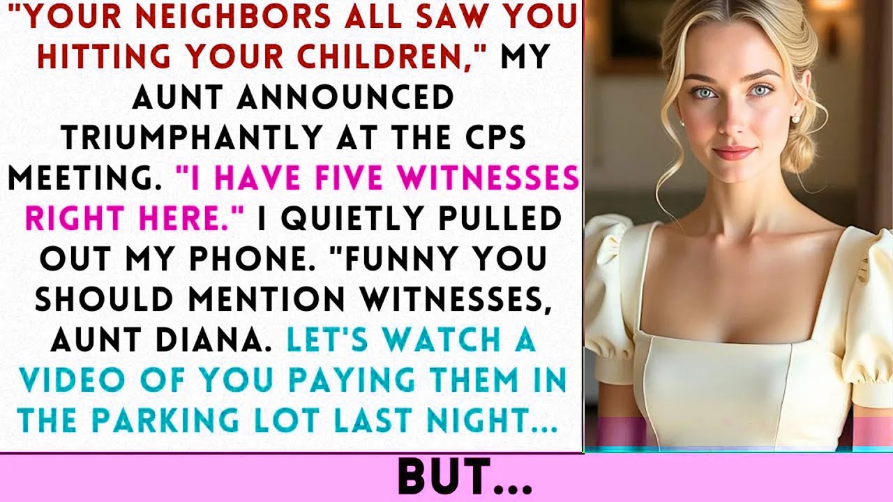 My aunt tried to steal my kids with fake CPS reports—until my security cameras exposed her.