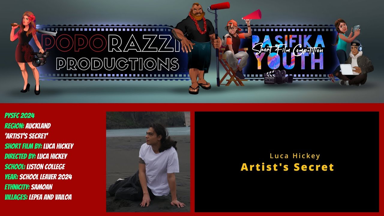 PYSFC 2024 AKL - Artist's Secret - A film by Luca Hickey - LISTON COLLEGE