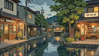 Deep Focus Lofi 🌙 Riverside Town Reflections for Study, Work, and Peaceful Evenings