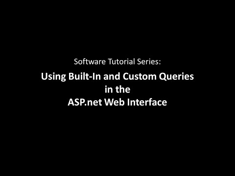 ASP (Web) - Built-In & Custom Queries