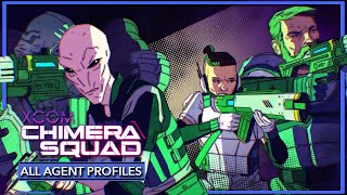 XCOM CHIMERA SQUAD - MEET THE TEAM | All AGENT Profiles [2020]