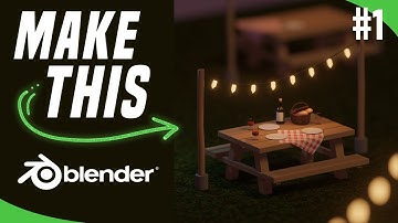 MAKE A PICNIC SCENE IN BLENDER - TUTORIAL SERIES - PART 1