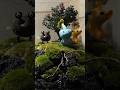 とてもかわいいアクアテラリウム。Very cute aquaterrarium. #pikmin #aquaterrarium #aquascape #アクアリウム