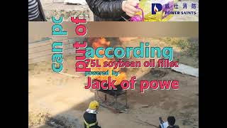 fire test for powder and K type fire extinguisher