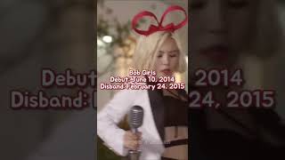 The fastest K-pop groups to disband [source: koreaboo.com] #shorts #kpop