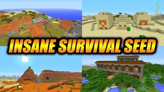 INSANE MINECRAFT SURVIVAL SEED!! - Minecraft Console Edition Amazing Survival Seed!! @LegendaryP0tat0