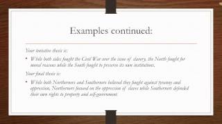 Thesis, Introductions, and Conclusions, Oh My!