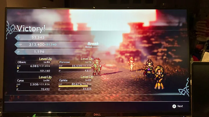 Octopath Traveler - 300k Exp from Chubby Cait Without "Captain Badge" !!