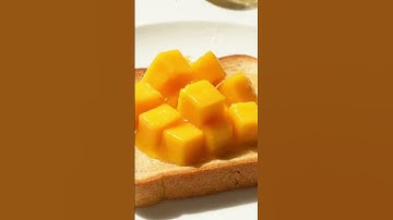 Ai spreading on toast mango🥭ASMR✨ satisfying #asmr #toast #mango #viralshort #satisfying #ai