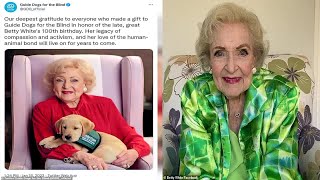 Betty White is seen in her last video which was recorded just 11 days before she died at age 99 as s