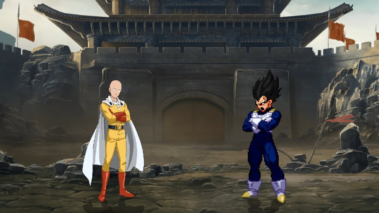 SAITAMA vs VEGETA - Amazing epic fight battle ! - YouTube