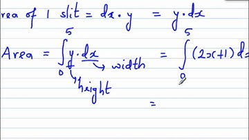 Area under a curve using definite integration