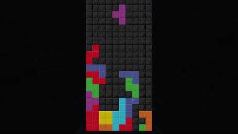 Tetris in MCBE Command Block "Stop Motion"