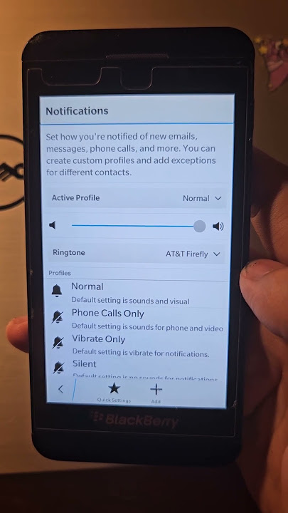 BlackBerry Z10 AT&T default ringtone! #shorts