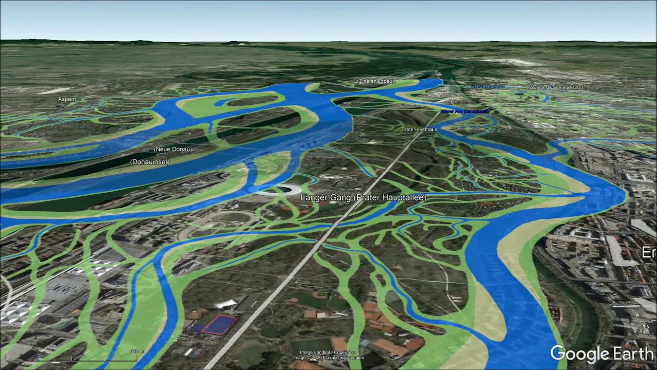 Flight over Vienna's Danube in 1570 - director's cut