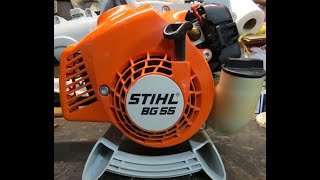 STIHL BG 55 Leaf Blower Will Not Start. Replace Air Filter