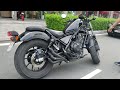 LKcustom ホンダレブル250/500 Gem Speed / Gem Classic マフラーの音テスト