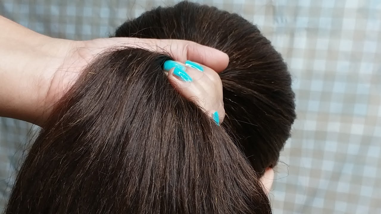 No Band No Pins 30 sec bun hairstylelong Hairs hairstyle YouTube