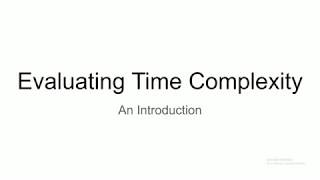 CS 298A Final Project: Time Complexity (Revised)