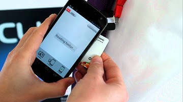 MWC Badge Reader in action