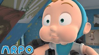 Jumping Hiccup! | ARPO The Robot Classics | Full Episode | Baby Compilation | Funny Kids Cartoons