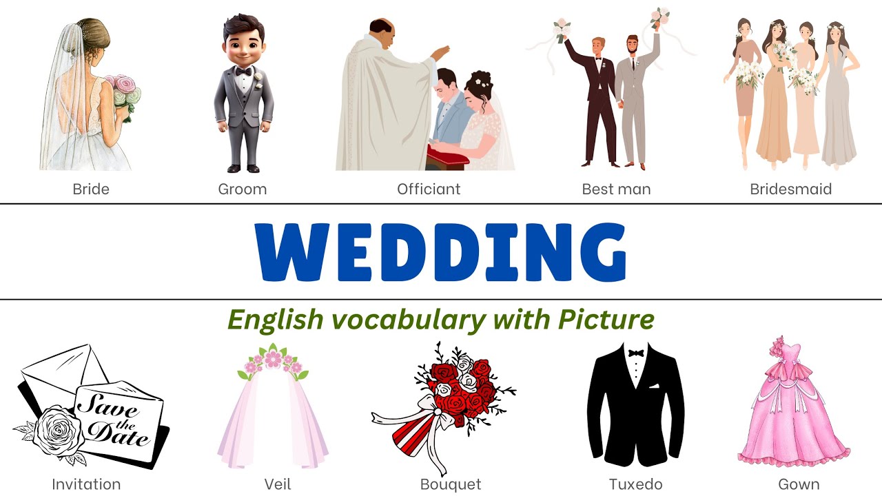 💍 Essential Wedding Vocabulary You Need to Know! | Wedding Terms