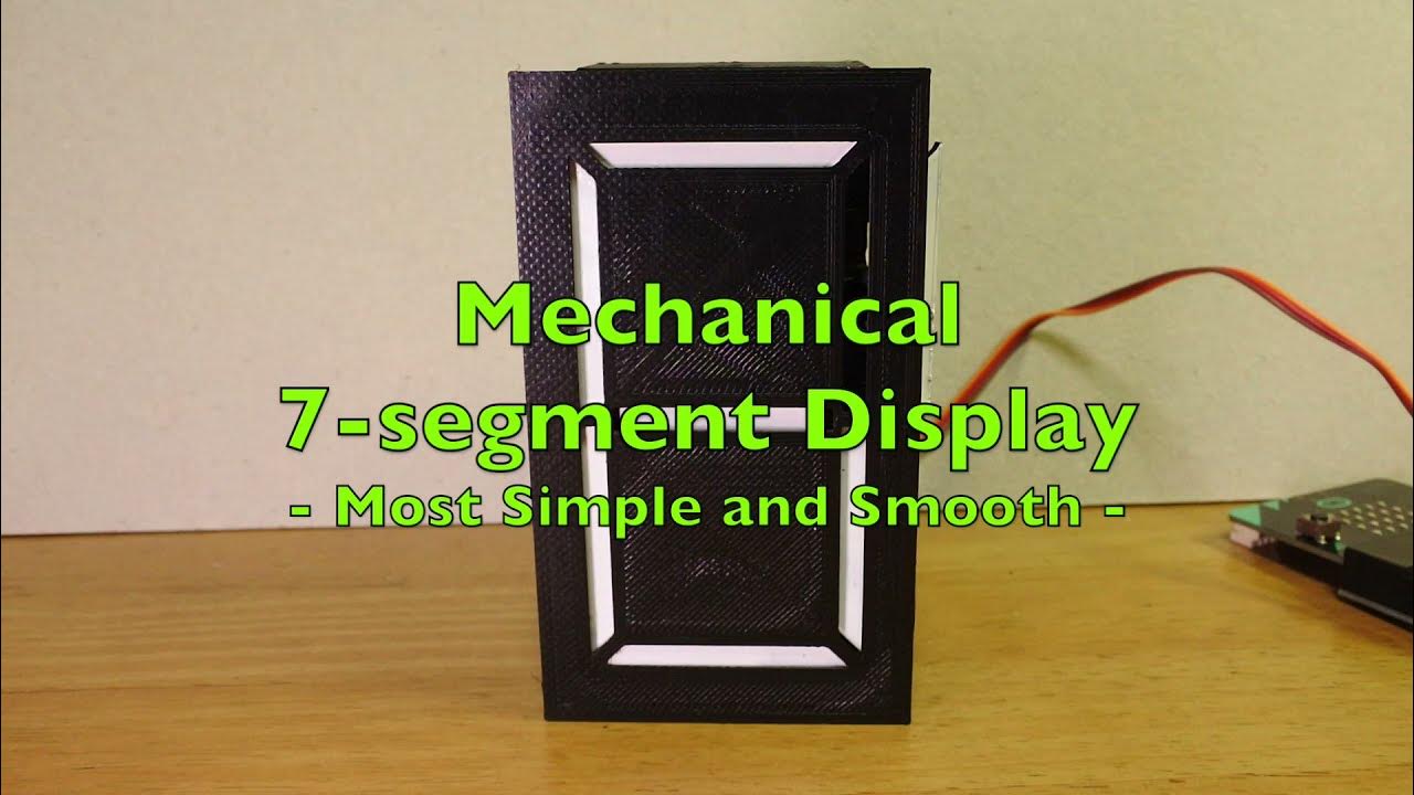 Mechanical 7-segment Display, most simple and smooth - YouTube