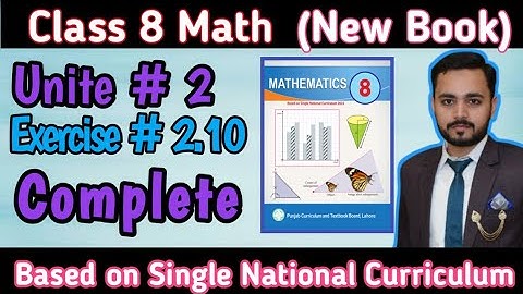 Class 8th Math New book Exercise 2.10 Complete|8th Math New book 2023-24 |8 class math#8thclass