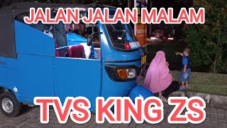 JALAN JALAN MALAM NAIK TVS KING ZS, BAJAY BIRU ADUHAI