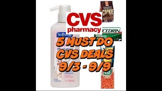 5 MUST DO CVS DEALS:  9/3 - 9/9!!!  CHEAP CANDY & MORE!