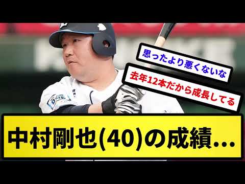 【ようやっとる】中村剛也(40)の成績...【反応集】【プロ野球反応集】【2chスレ】【5chスレ】