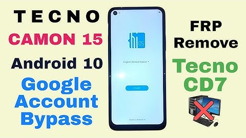 Tecno Camon 15 frp bypass Android 10 || Tecno Camon 15 (CD7) Google Account Bypass