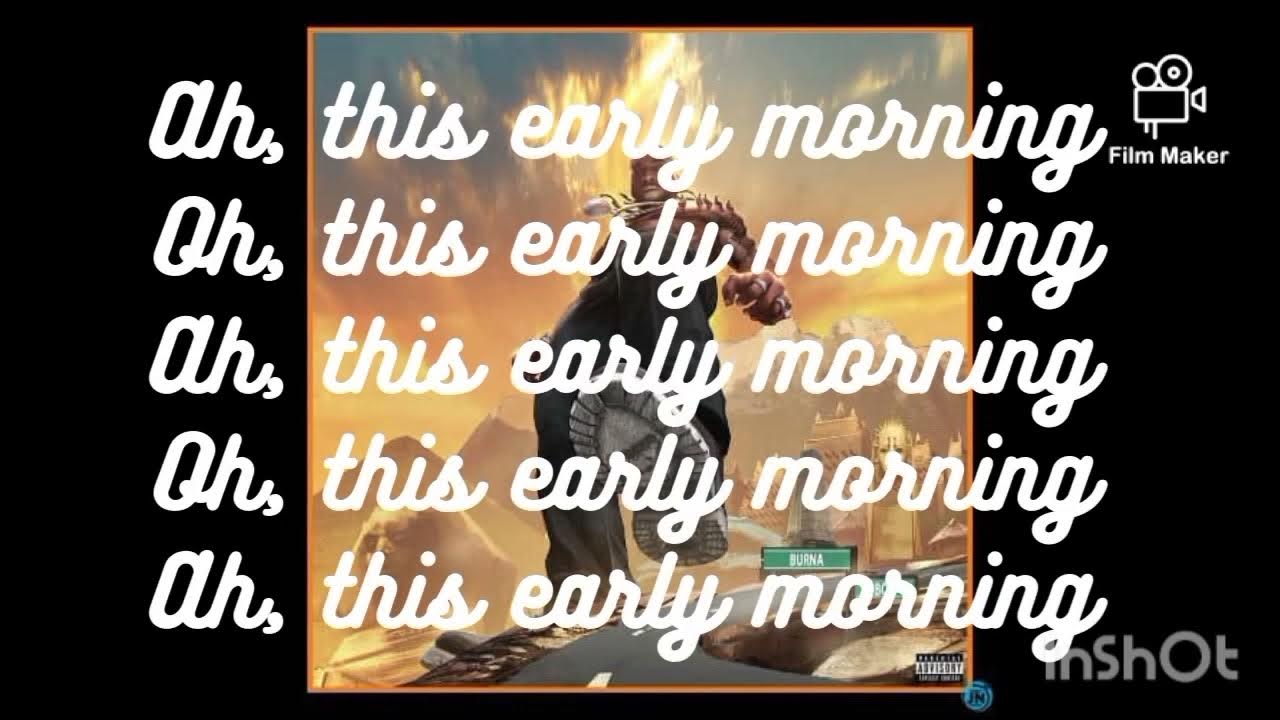 Burna Boy Alarm Clock (Lyrics Video) YouTube
