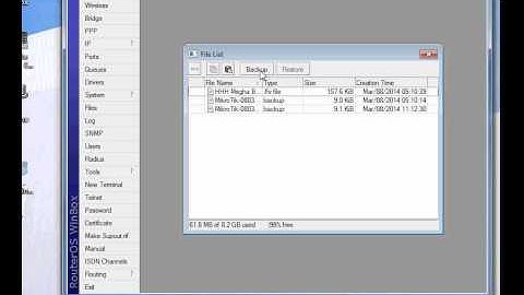 Mikrotik Cahnge Date Time & Make Backup