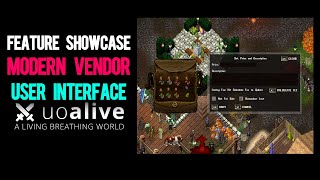 UOAlive Feature Showcase - Modern Vendor Interface - Ultima Online