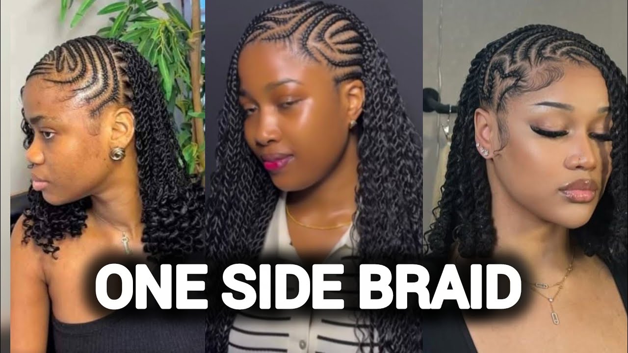 Beautiful one side braid hairstyle transformation | Braids hairstyles transformation 
