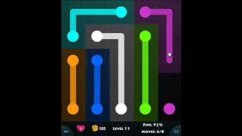 flow game facebook - basic pack level 11 Connect the dots