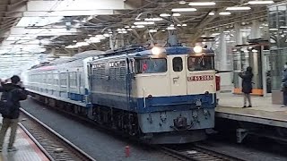 EF65-2085+西武101系甲種輸送国立駅通過(2022/12/17)