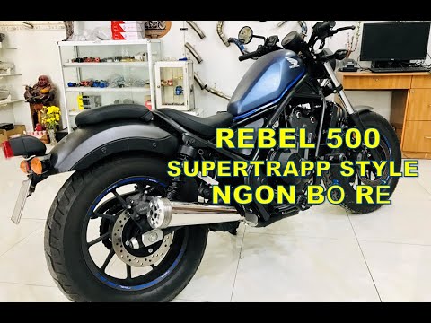 Video Honda Rebel 500 độ pô SuperTrapp Style NGON BỔ RẺ |... - youtube