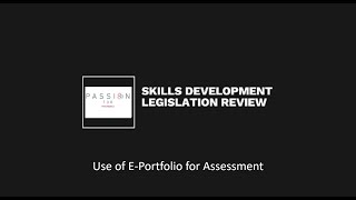 (QCTO E-Assessment Policy) 8.5 Use of E-portfolio for assessment (pg 14)