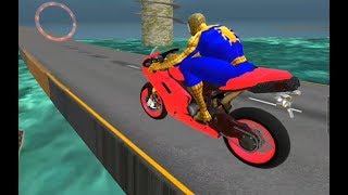 Superheroes Bike Stunt Racing Game | Spider Hero Bike Mega Ramp Impossible Stunts - Android GamePlay screenshot 4