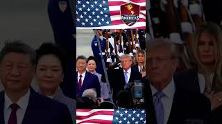 Trump Greets President Xi at Edwards Air Force Base - Viva La Americas