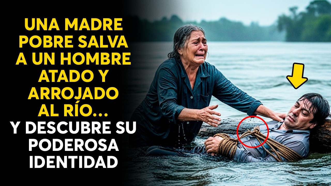 UNA MADRE POBRE SALVA A UN HOMBRE ATADO Y ARROJADO AL RÍO… Y DESCUBRE SU PODEROSA IDENTIDAD