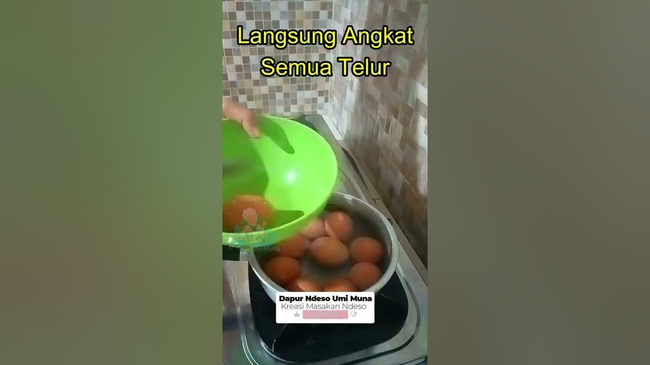 KENYAL!!! Rebus Telur 5 Menit #shorts #trikmerebustelur #kulinerindonesia #5menitrebustelur