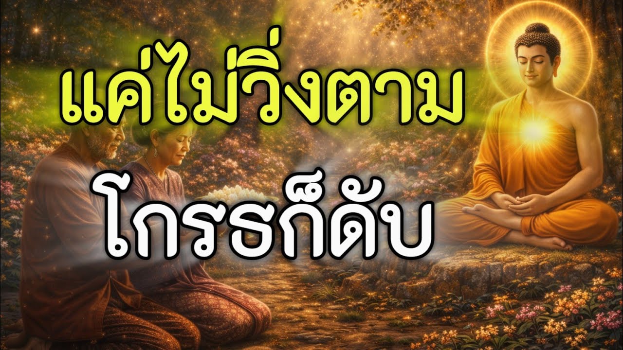 เมื่อใจไม่วิ่งตามอารมณ์ความโกรธ โกรธจะค่อยๆ เบาลง#ใจสงบเมื่อพบธรรม#เมื่อใจไม่วิ่งตามโกรธ#ดับโกรธ