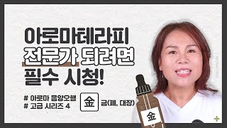 알기 쉬운 음양오행 in 아로마테라피ㅣ아로마테라피 고급 시리즈 4: 금 (폐, 대장) 편 | 심화 과정 | …