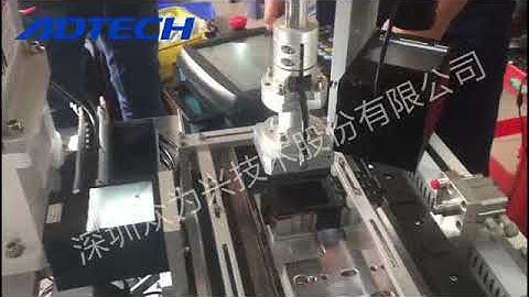 SCARA Robot work on Mobile phone front cover plate assembly